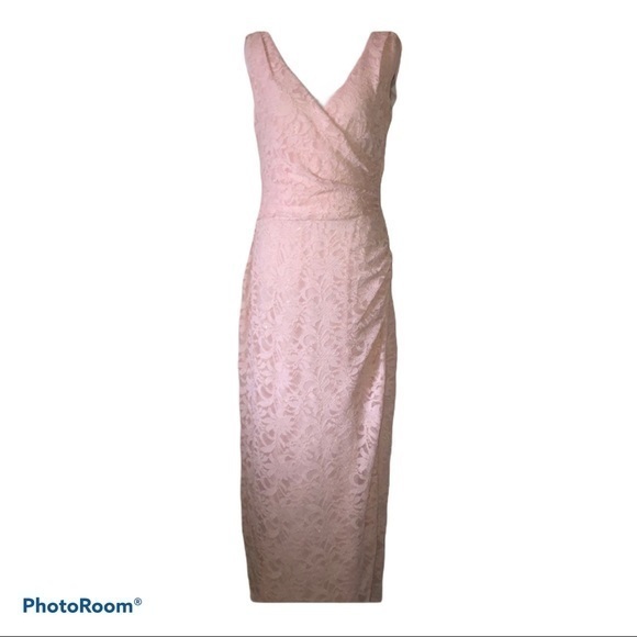 Bill Levkoff Dresses & Skirts - Bill levkoff‎ women’s lace blush pink bridesmaid gown